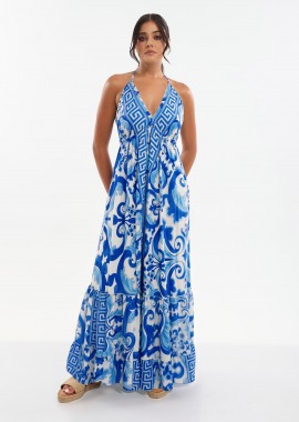 Φόρεμα BLE Maxi Δέτο Με Paisley Print