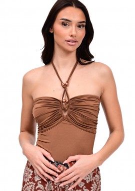 Κορμάκι με Κόμπο και Χάντρες στον Λαιμό WE COSS