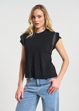 Μπλούζα Kellys Με Διακοσμητική Τρέσα Στα Μανίκια