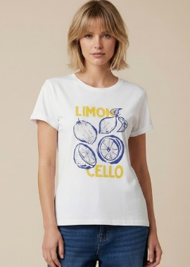 T-Shirt Με Τύπωμα Λεμόνια DEJAVU