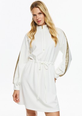 Φόρεμα Φούτερ Με Παγιέτες Στα Μανίκια DEJAVU