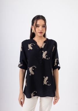 Μπλούζα/Πουκαμίσα Με Κέντημα OPEN