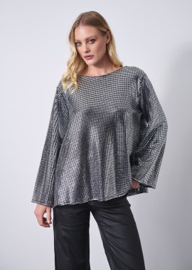 Μπλούζα Με Πούλιες & Δέσιμο Στην Πλάτη