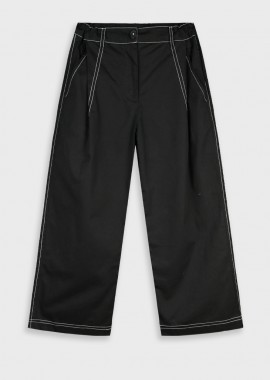 Παντελόνι wide leg | ΜΑΥΡΟ