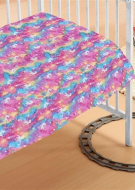 Dimcol - Κουβέρτα Fleece φωσφορίζουσα Unicorn 110X140 100% Polyester