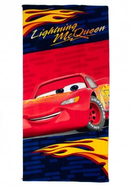 Πετσέτα Θαλάσσης Quick Dry Disney Home Cars 841 70X140 Blue 100% Microfiber