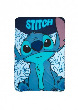 Disney Home - Κουβέρτα Fleece Disney Home Stitch 70 100X140 Sky Blue 100% Polyester