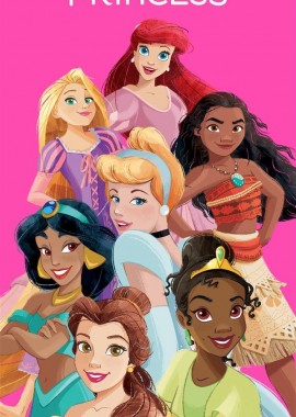 Πετσέτα Θαλάσσης Quick Dry Disney Home Princess 190 70X140 Fuchsia 100% Microfiber