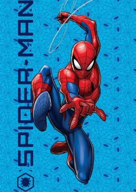 Πετσέτα Θαλάσσης Quick Dry Marvel Spider-Man 208 70X140 Sky Blue 100% Microfiber