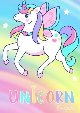 Πετσέτα Θαλάσσης Quick Dry Unicorn 458 70X140 Multi 100% Microfiber