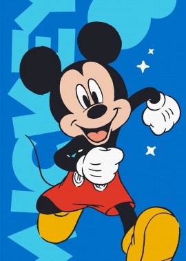 Πετσέτα Θαλάσσης Quick Dry Disney Home Mickey 540 70X140 Blue 100% Microfiber