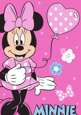 Πετσέτα Θαλάσσης Quick Dry Disney Home Minnie 335 70X140 Pink 100% Microfiber