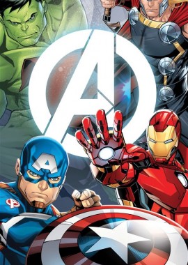 Πετσέτα Θαλάσσης Quick Dry Marvel Avengers 553 70X140 White 100% Microfiber