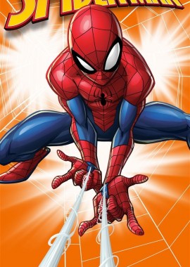 Πετσέτα Θαλάσσης Quick Dry Marvel Spider-Man 532 70X140 Orange 100% Microfiber