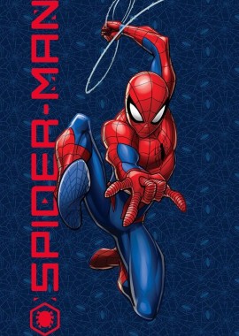 Πετσέτα Θαλάσσης Quick Dry Marvel Spider-Man 558 70X140 Dark Blue 100% Microfiber