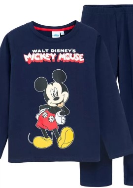Παιδική Πιτζάμα Χειμωνιάτικη Βαμβακερή Disney Mickey Star Μπλε
