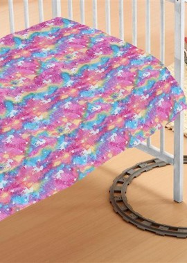 Κουβέρτα Fleece φωσφορίζουσα Unicorn 70X110 100% Polyester Πολύχρωμο