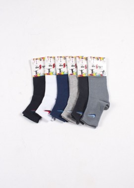 ΗΜΙΚΟΝΤΕΣ ΚΑΛΤΣΕΣ ΠΑΙΔΙΚΕΣ DESIGN PACK 6 ΤΕΜ ΑΣΟΡΤΙ Πολύχρωμο