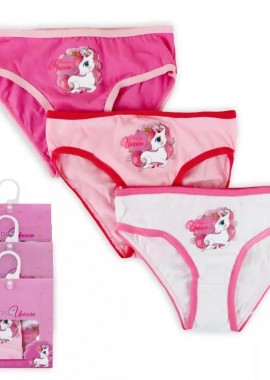 Unicorn - Παιδικό εσώρουχο Unicorn Princess Σετ 3 τεμαχίων Πολύχρωμο