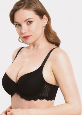 Norddiva - Σουτιεν Soft Plus Size Norddiva Μαύρο