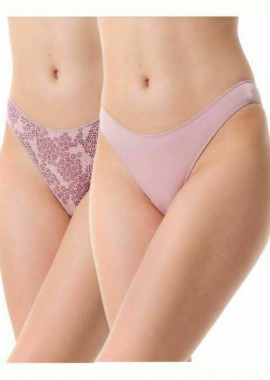 Minerva - Minerva Fimelle Γυναικεία Brazil 2Pack Ροζ 90-81325-834 Ροζ