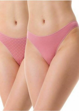 Minerva - Minerva Fimelle Γυναικεία Brazil 2Pack Ροζ 90-81325-836 Ροζ