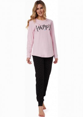 ΓΥΝΑΙΚΕΙΑ ΠΥΤΖΑΜΑ ΧΕΙΜΕΡΙΝΗ HAPPY DREAMS SMILE ΡΟΖ 90-52037-154 Ροζ