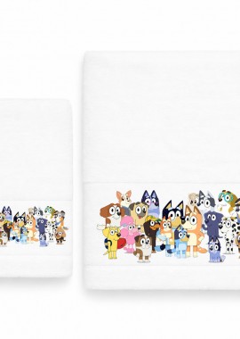 Παιδικές Πετσέτες (σετ 2 τεμ) Dogs Family White