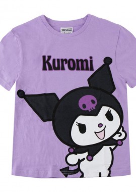 Hello Kitty Kuromi - Hello Kitty Kuromi Μωβ Παιδικό Κοντομάνικο Μπλουζάκι Μωβ
