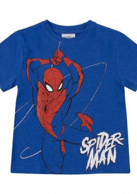 Marvel Spiderman - Spiderman Tour Παιδικό Κοντομάνικο Μπλουζάκι Μπλε