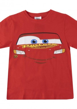 Disney Cars - Disney Cars Παιδικό Κοντομάνικο Μπλουζάκι Κόκκινο Κόκκινο
