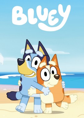 Bluey Cozy Πετσέτα Προσώπου + Χεριών 30x50cm Μπλε