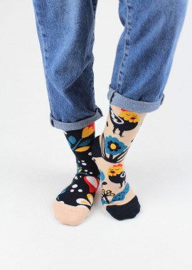 - ΚΑΛΤΣΕΣ UNISEX BONAMI SOCKS ROOSTER ΠΟΛΥΧΡΩΜΕΣ Πολύχρωμο
