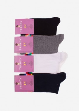 ΕΦΗΒΙΚΗ ΚΑΛΤΣΑ COLORFOUL STRIPES TRENDY PACK 4 ΤΕΜ Πολύχρωμο
