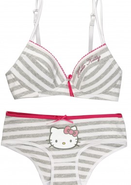 Disney - Σετ Hello Kitty Λευκό-Γκρι Λευκό