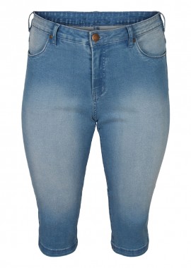 Ψηλόμεσο κάπρι jean σε denim blue χρώμα