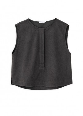 Philosophy Twill T/R Cropped Top BL12003 Καφέ