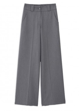 Philosophy - Philosophy T/R Wide Leg Pants TR44557 Σκούρο Γκρί