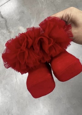 ΚΟΚΚΙΝΑ ΤΟΥΛΙΝΑ ΚΑΛΤΣΑΚΙΑ - TUTU SOCKS