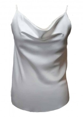 PerfectDress.gr - satin draped lingerie top Femina λευκό