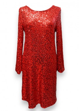 PerfectDress.gr - retro chic φόρεμα παγιέτα Kika Glam red