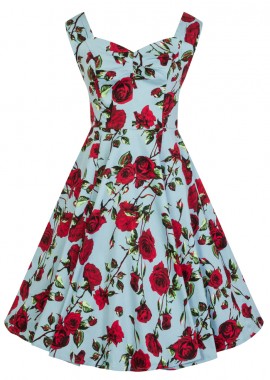 PerfectDress.gr - vintage 50s pin up φόρεμα Red Rose