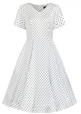 PerfectDress.gr - vintage πουά αέρινο πουά φόρεμα Thelma
