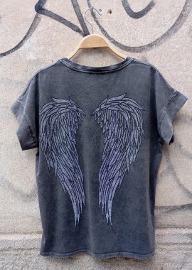 PerfectDress.gr - casual t-shirt Angel ανθρακί