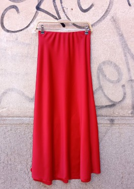 PerfectDress.gr - maxi σατέν φούστα Evelyn κόκκινο