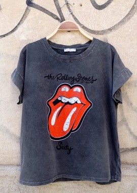 casual t-shirt Rolling Stone ανθρακί
