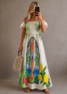 PerfectDress.gr - boho chic linen φόρεμα Wow