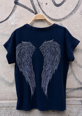 PerfectDress.gr - casual t-shirt Angel μαύρο