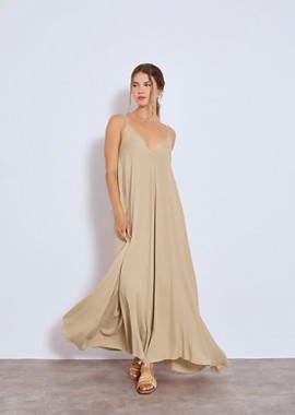 Φόρεμα μάξι με χιαστί λεπτομέρειες SN8011.8535+3