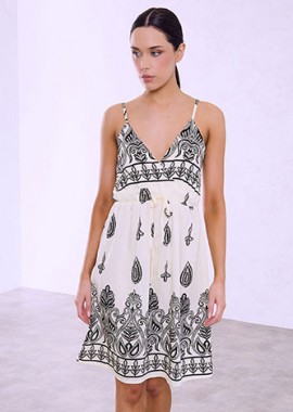 Φόρεμα μίνι εμπριμέ SQ1430.8027+1